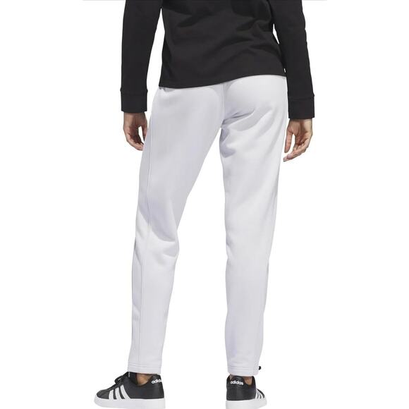 Adidas Pants Women’s XL Fit Tapered Leg Fleece Embroidered Relaxed Fit NEW - Picture 3 of 16